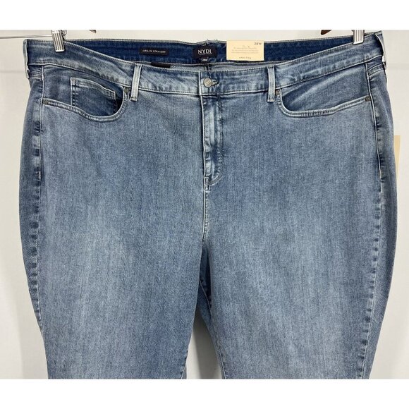 NYDJ Not Your Daughters Jeans Plus Size 28 28W Straight Leg Marilyn Stretch New - Picture 2 of 11